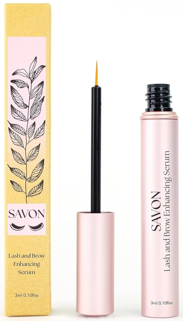 Sérum de croissance biologique pour les cils et les sourcils plus longs et plus épais - avec biotine, peptides et panthénol - Sans naturel et sans cruauté - États-Unis - Sérum boost pour les cils