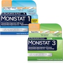 Monistat 2 Pack (3 jours suppositoire et 1 jour ovule combiné)