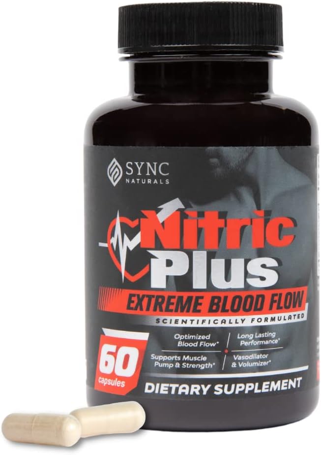 Nitric Plus- 800mg L Arginine- 400mg L Citrulline- Extra Strength Nitrique Oxide Pills.