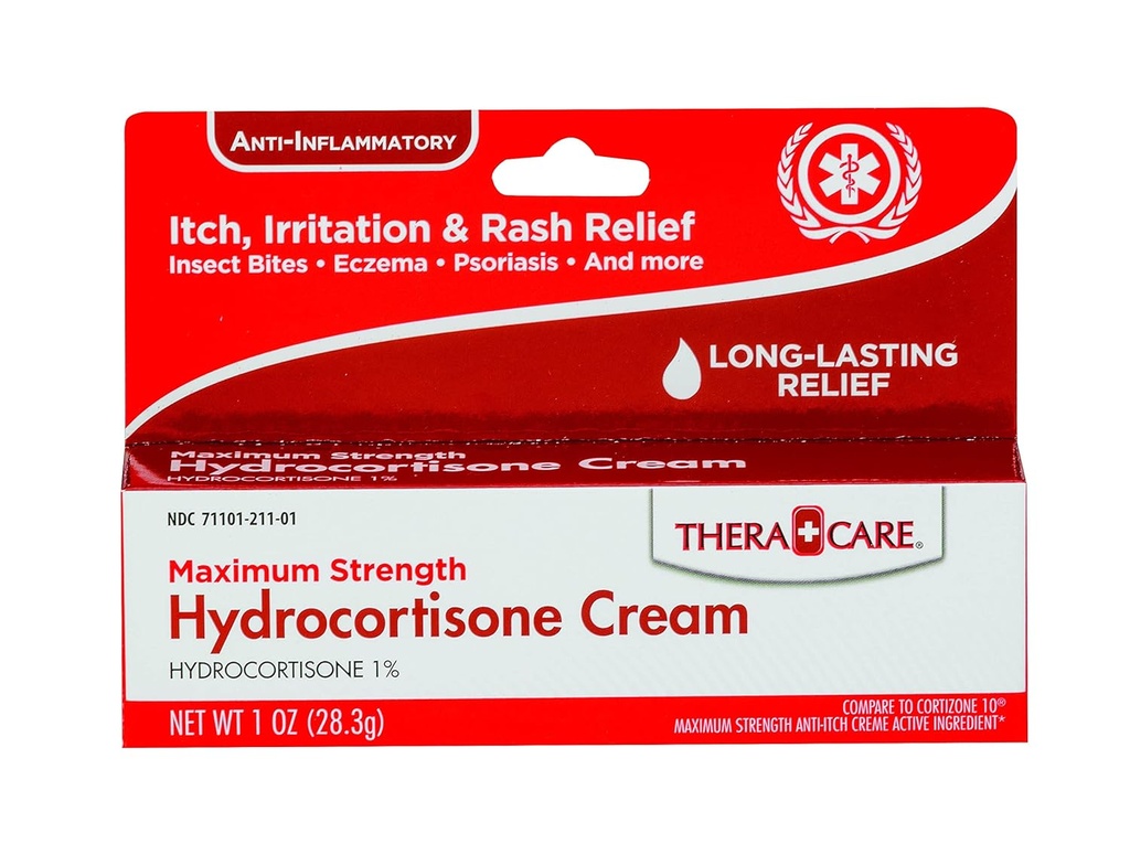 Thera Care Crème d'hydrocortisone de 1 oz