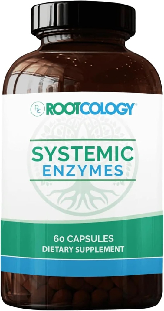 Rootcologie par Dr. Izabella Wentz (enzymes systémiques) Soutenir la réparation normale des tissus avec l'extrait de curcuma et de gingembre.