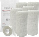Kerlix Gauze Bandeaux - 4 1/2 en x 4,1 Yds, 6 Ply - 6 Pocuhes stériles simples- Absorbence supplémentaire - Sans latex, grade de l'hôpital en coton fluff Bandage Style de ridule - pour les soins de la plaie et les premiers soins