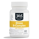 365 par Marché des aliments entiers, Stress B-Complex avec vitamine C, support du système énergétique et nerveux, végétalien, 60 capsules