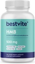 BESTVITE HMB 1000mg par portion (240 Capsules végétariennes) - Pas de stéarate - Vegan - Non OGM - Sans gluten - Supplément HMB
