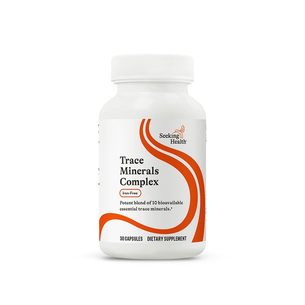 Complexe Trace Minerals de recherche de santé - Comprend 10 minéraux Trace Minerals essentiels - Supplément minéral soutient le système immunitaire et nerveux - sans fer - 30 capsules