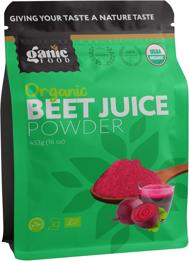 Organic Beet Root Juice Powder, 16 Ounces