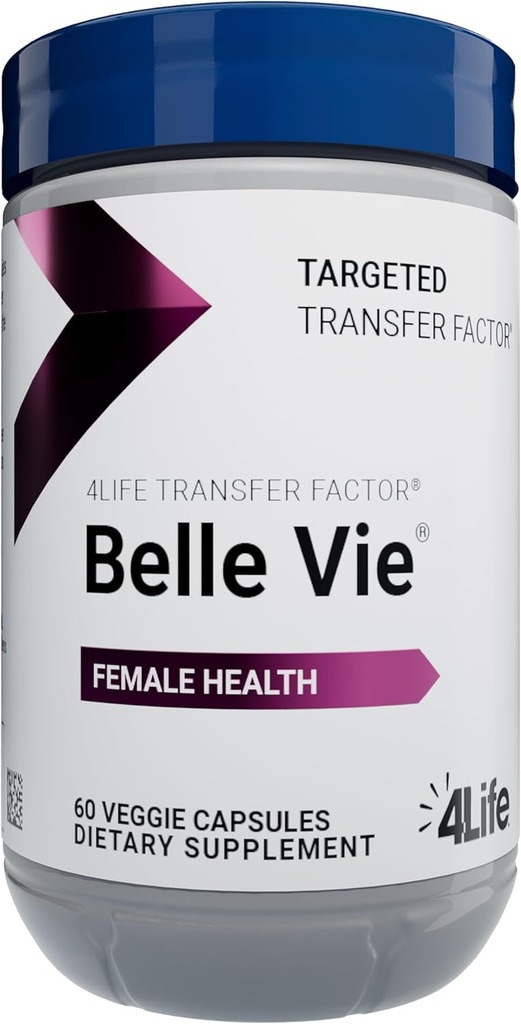 4Le facteur de transfert de la vie Belle Vie - soutient la santé reproductive des femmes avec le mélange de phytoestrogène de Kudzu, de lin et de trèfle rouge - 60 Capsules de Veggie