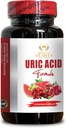Soutien urinaire générique - URIC Acid Formula Advanced Complex - Immune Support, acide citrique, graines de céleri, cerise de tart, haricots verts, grenade, curcuma - 1 bouteille 60 capsules