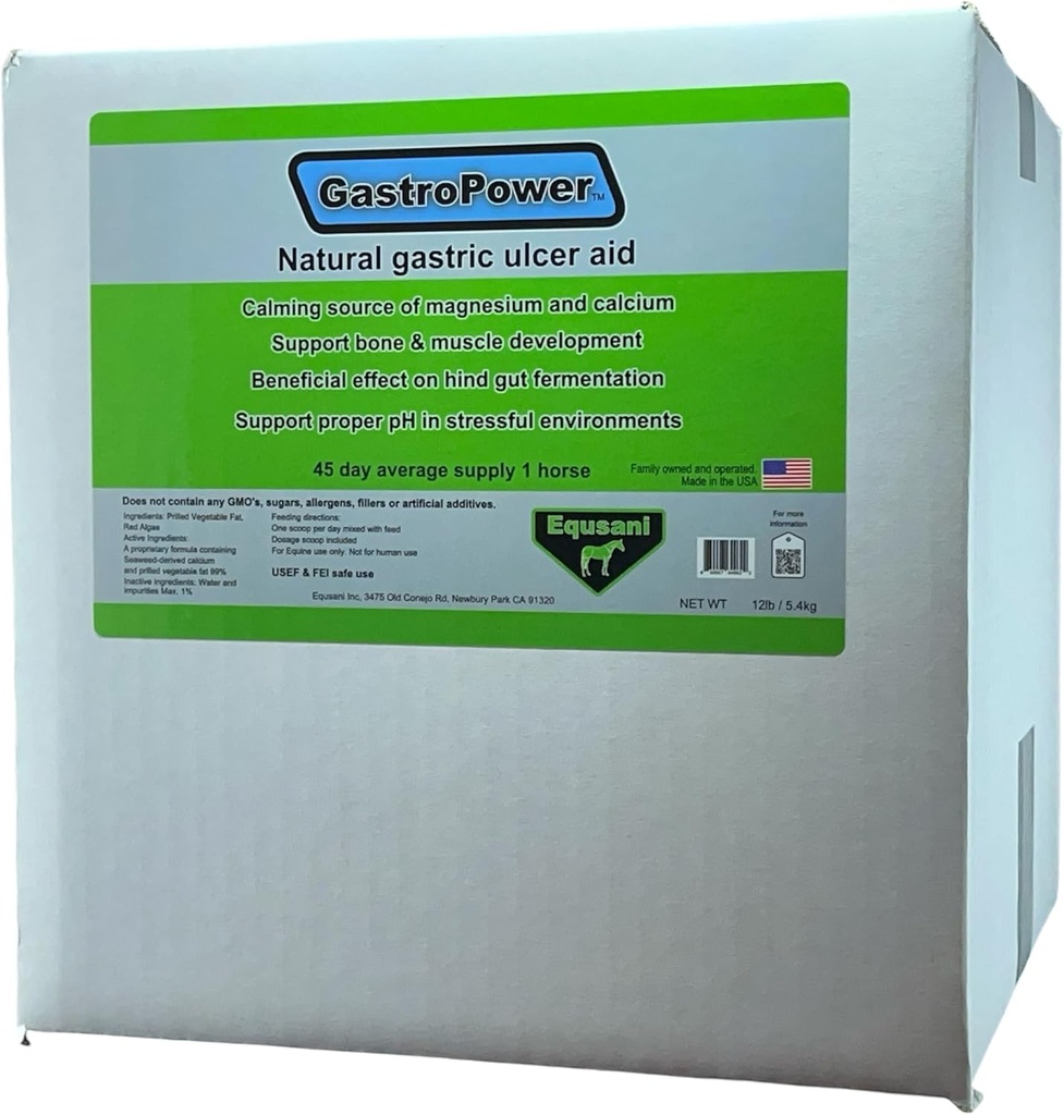 Equsani GastroPower Digestable Free Fatty Acid Feed Concentrate for Horses