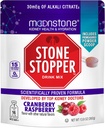 Moonstone Stone Stopper Drink Mix, Cranberry Raspberry, Rein Stone Prevention, Calcium Oxalate Protecteur, développé par les urologues pour améliorer l'hydratation et soutenir la santé rénale, 30 jours d'approvisionnement