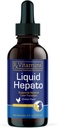 Rx Vitamines Hepato liquide - Supplément de soutien du foie liquide avec extrait de chardon de lait - Supplément de chien hépatique enrichi avec complexe de vitamine B - Arôme de poulet (4oz)