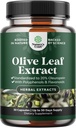 Potent Olive Leaf Extract Capsules - Supplément antioxydant à haute résistance avec Pure Olive Leaf avec 20% Oleuropein - Supplément santé cardiaque à base de plantes - Vegan Non-OGM & Sans gluten (1 mois d'approvisionnement)