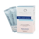Mélange de poudre de collagène marin - Peptide de collagène avec du glutathion, du thé vert, du CoQ10 et de l'acide hyaluronique stimule la peau de Glowing lisse - 20 sachets en poudre x Aromatisés aux bleuets + 2 sachets gratuits