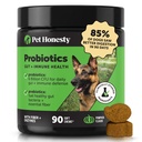 Animaux de compagnie Honnêteté Probiotiques pour chiens pour le soutien occasionnel de la diarrhée et du bowel, enzymes digestives avec prébiotiques pour la santé des chiens Gut, Immunity Health & Ditch Relief (Pumpkin 90 ct)