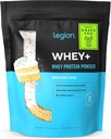 LEGION Whey+ Protein Whey Isolate from Grass Fed Cows - Whey Protein Isolate Powder Low Calorie, Non-GMO, Sugar Free, Lactose and Gluten Free, All Natural Protein Powder for Men & Women, 30 Servings