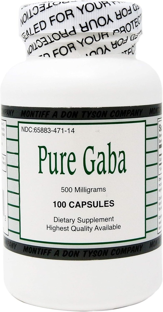 Pure Gaba 500 mg 100 capsules