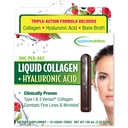 Nutrition appliquée Collagène liquide + acide hyaluronique - 10 tubes liquides - Rétablissement de la peau et des ongles - Arôme de baie mixte - 10 portions