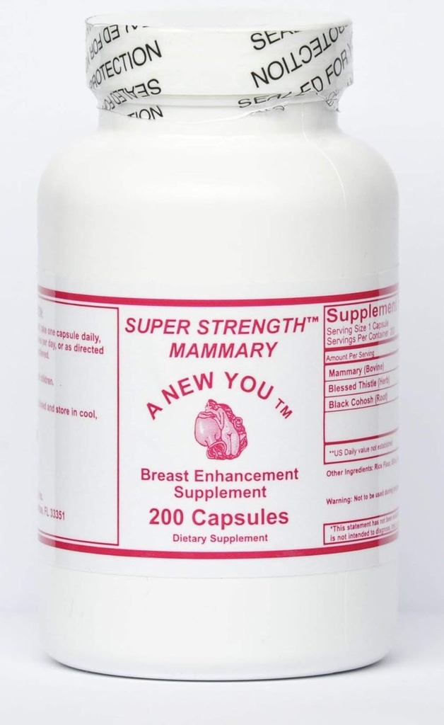 Super Strength Mammary Glandulaire Formule 200 Capsules