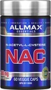 ALLMAX NAC - 60 Capsules Veggie - Immuni Support et Protection Radicale Gratuite - 60 Servants