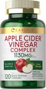 Capsules complexes de vinaigre de cidre de pomme de Carlyle avec supplément sans OGM et sans gluten