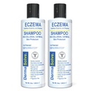 Shampooing de soulagement de l'eczéma de Dermasolve - Thérapie sans scalp et pellicules anti-incendie qui protège, hydrate et répare la peau pour les enfants et les adultes - sans stéroïde (2-pack)