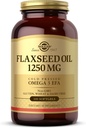 Huile de lin de Solgar 1250 mg, 100 softgels - Acides gras essentiels Omega 3 à pression froide - Soutient la santé du coeur, de l'immunité et de la peau - Sans OGM, sans gluten, sans lait - 50 portions