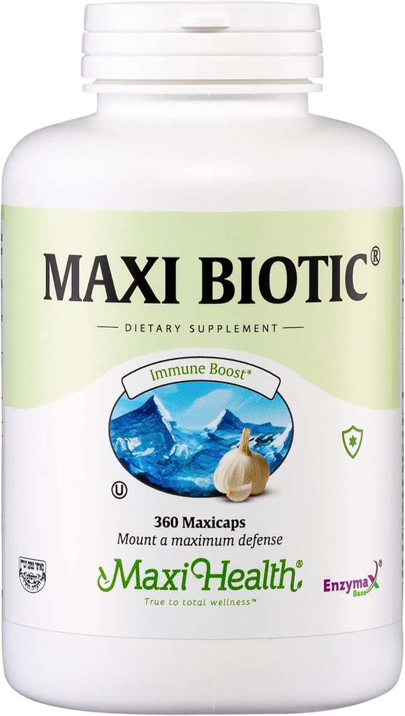 Maxi Health - Capsules d'extrait d'ail vieilli Maxi Biotic (360 comtes)