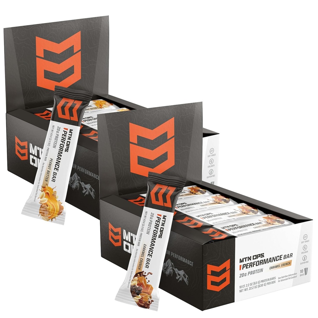 Bars de performance Crunch caramel + Beurre d'arachide Bliss Bundle