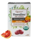 Quantum Health TheraZinc Organic Zinc Lozenges Echinacea & Honey Immmune Support pour Adultes et Enfants 12+ Naturellement aromatisé sang Orange soulagement rapide sans arrière-goût - 25 comte
