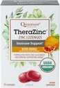 Quantum Health TheraZinc Organic Zinc Lozenges Echinacea & Honey Immmune Support pour Adultes et Enfants 12+ Naturellement aromatisé sang Orange soulagement rapide sans arrière-goût - 25 comte