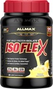 ALLMAX Nutrition ISOFLEX Isolate de protéines de lactosérum, Banane - 2 lb - 27 grammes de protéines par scoop - Zéro gras et sucre - 99% Sans lactose - Sans gluten et sans soja - Environ 30 portions