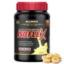 ALLMAX Nutrition ISOFLEX Isolate de protéines de lactosérum, Banane - 2 lb - 27 grammes de protéines par scoop - Zéro gras et sucre - 99% Sans lactose - Sans gluten et sans soja - Environ 30 portions