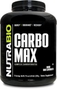 Poudre de maltodextrine NutraBio CarboMax - Poudre d'hydrate de carbone pour l'énergie durable - Calorie riche pour le muscle et le gain de poids - Non aromatisé - 5 livres, 75 portions