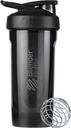 BlenderBottle Strada Tritan Shaker Bottle with Locking Lid, 28-Ounce, Black