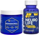 PERSONNES NATURELLES Supplément NeuroLife & Resveratrol Bundle - Soutient la longévité et le vieillissement du cerveau* - 120 Capsules totales