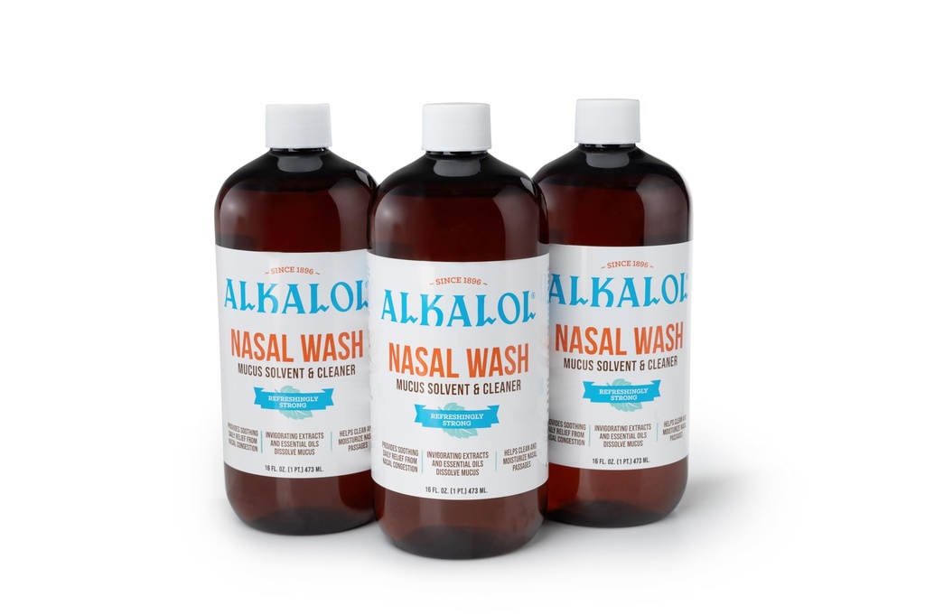 Solution d'alcalol Laver nasal d'origine, 16 fl oz (paquet de 3)