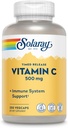 SOLARAY Vitamine C 500mg, libération en deux temps - Supplément antioxydant et immunosupport - Vitamine C avec rose HIPS et Acerola, végétalien, sans gluten, garantie de 60 jours, 250 portions, 250 VegCaps