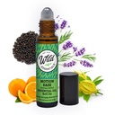Huile essentielle Wild Essentials Motion Ease Essential Roll on, 10ml Motion Maladie, Nausées, Coucher d'estomac, Vertigo, Tournevis, Seasick, Carsick, Fabriqué avec de l'huile de jojoba biologique, prêt à l'emploi, Hydratant, Tout naturel