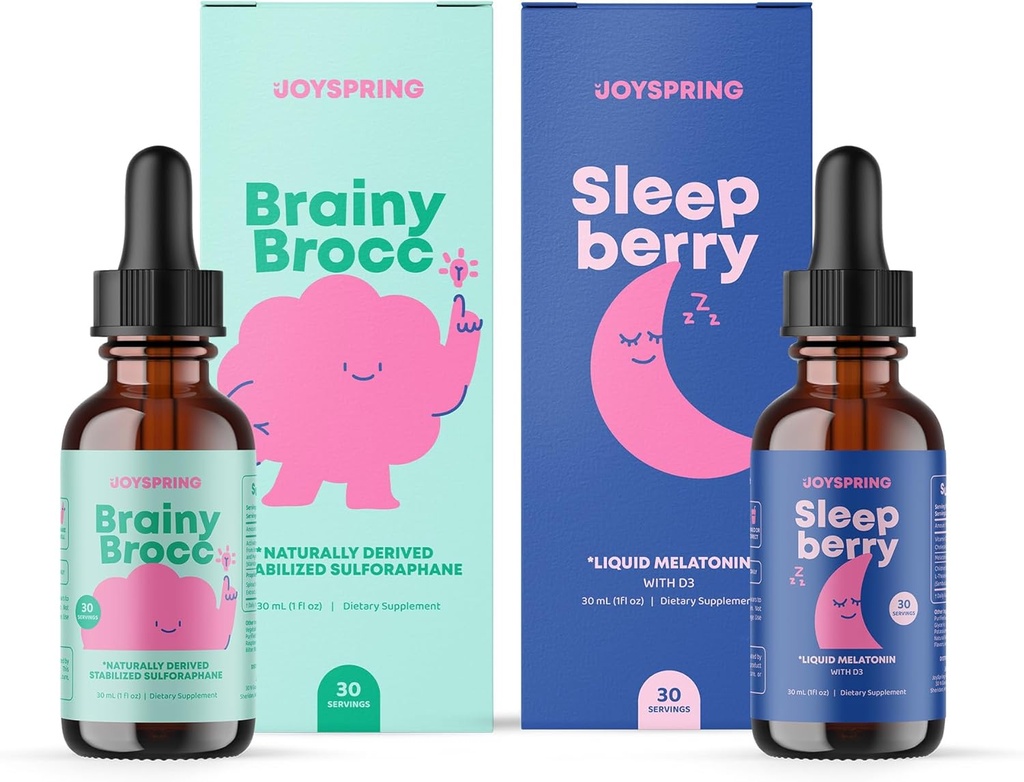 Supplément JoySpring SleepBerry Liquide Melatonine et Sulforaphane pour enfants