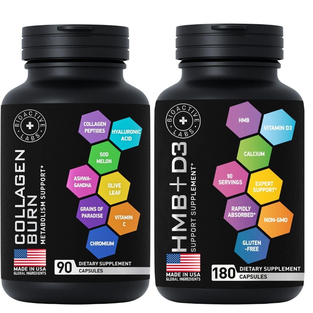 Thermogénique Multi Collagène Burn et HMB D3 Supplément - Fitness et perte de poids
