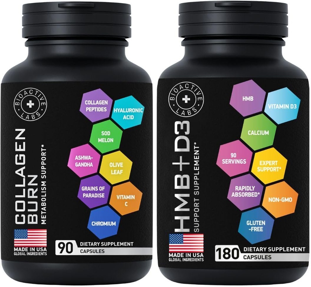 Thermogénique Multi Collagène Burn et HMB D3 Supplément - Fitness et perte de poids