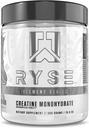 RYSE Poudre monohydratée de créatine - Non aromatisée - Soutient les hommes et les femmes La croissance musculaire, la force, la puissance et l'endurance - Aide à réduire la fatigue et améliorer la récupération d'entraînement - 60 portions