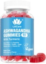 Ashwagandha Gummies, 2000mg Supplément d'extrait de racine d'ashwa biologique pour les femmes et les hommes - 60 Comte - Ashwagandha Mélange Gummies Suppléments combinés