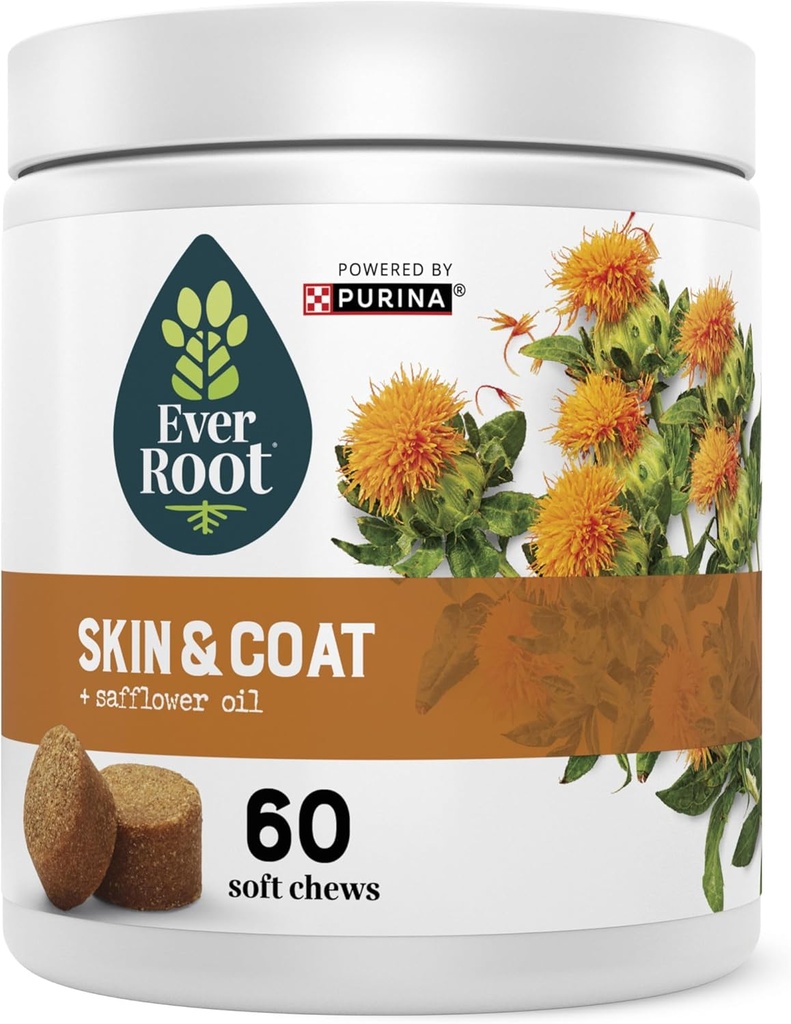 EverRoot by Purina Skin and Coat Dog Supplements Soft Chews - 10.6 oz. Canister