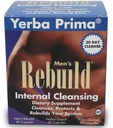 Yerba Prima Cleanse Men Rebuild Kit - Suppléments de nettoyage interne de 30 jours conçus pour les mâles - Prostate & Colon Health - Rein et foie - Fibre naturelle de psylium, Aloe Vera, graines de chardon de lait