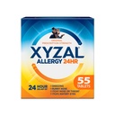 Xyzal 24 heures médicament antiallergique, dosage d'origine Antihistamine, Levocetirizine Dichlorure Comprimés 5 mg, 55 Nombre