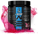 eFlow Nutrition Enrage Black High Stimulant Pre Workout Supplément - Poudre pour stimuler l'énergie, les pompes et la force - 4 saveurs (30 portions) (Sour cerise noire)