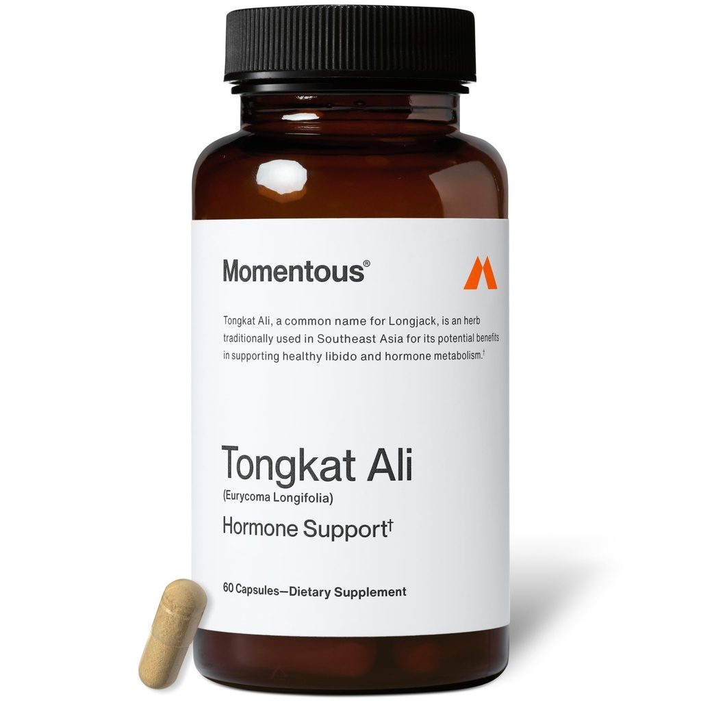 Momentous Tongkat Ali Supplement - Longjack Root Extract Powder for Men & Women - Supports Hormone Balance, Performance, & Mood - Natural Wellness - Informed Sport Certified - 400 mg - 30 portions