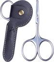 Ciseaux de cheveux de 3,75 po, pointe ronde Ciseaux de moustache pour homme
