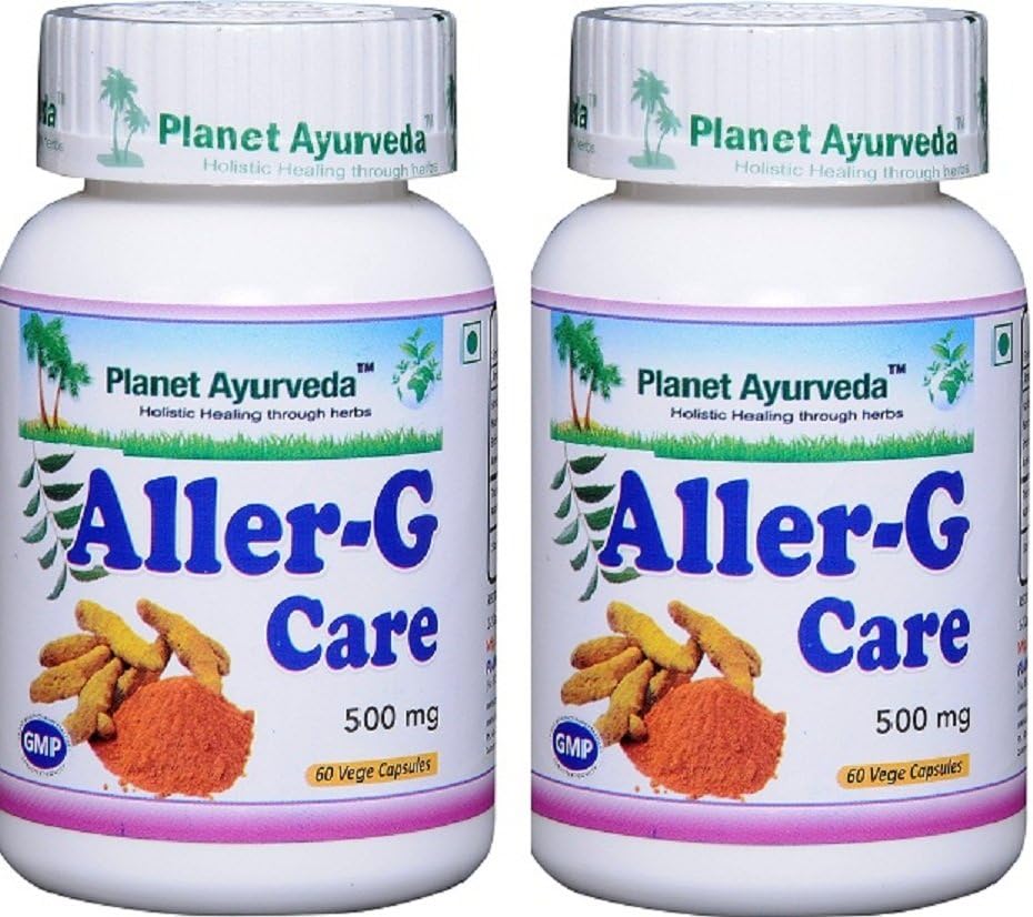 Planet Ayurveda Aller-G Care, gélules de 500 mg - 2 bouteilles